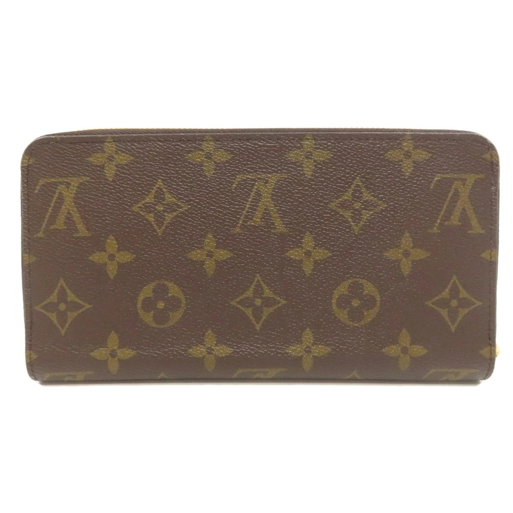 Louis Vuitton Canvas Monogram Wallet Wallet Long Zippy